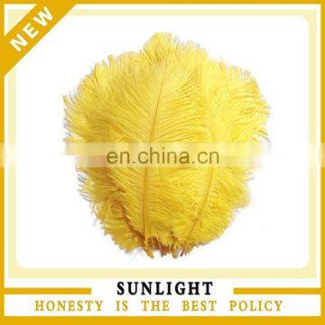 Wholesale Carnival Wedding Decoration Yellow Ostrich Feathers