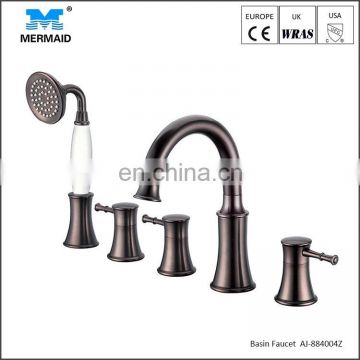 Classic luxury bath faucet with hand shower head bathtub shower faucet