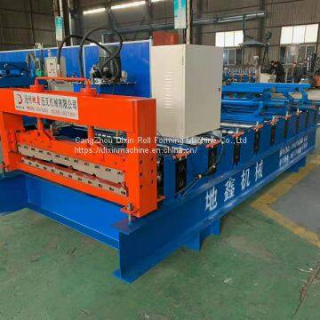 Dixin Portable Metal Trapezoidal Roofing Tile Roll Forming Machine