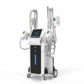 Nubway Newest Big Discounting 360 Cooling Coolsculpting Cryolipolysis Fat Freezing Machine Vacuum Weight Loss Fat Cellulite Machines for Body Slimming 4 Handles