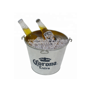 Galvanized Metal Beer Beverage Corona ice bucket