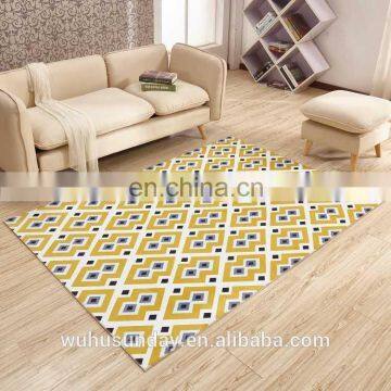 PRINTED SHORT PLUSH MAT -3603 COMTEMPERORY MODERN DESIGN