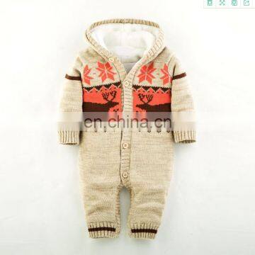 Christmas Spetial Fleece Jumpsuit Baby Rompers Sweater for Baby photo-4