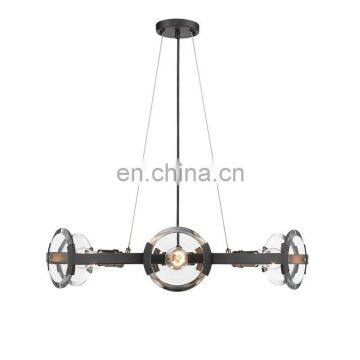 4-х лучевой современный LED кольцевой подвесной светильник, антикварный круглый подвесной светильник photo-3