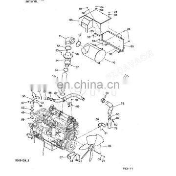 FOMI Engine Spare Parts ZX330-3 ZX350LC-3 Fan 4640773 Cooling Fan For Excavator
