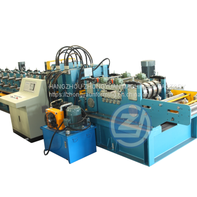 100-350mm CZ Shape Purlin Adjustable Roll Forming Machine photo-3
