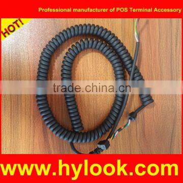 OEM Curly cable for handset and verifone pos base