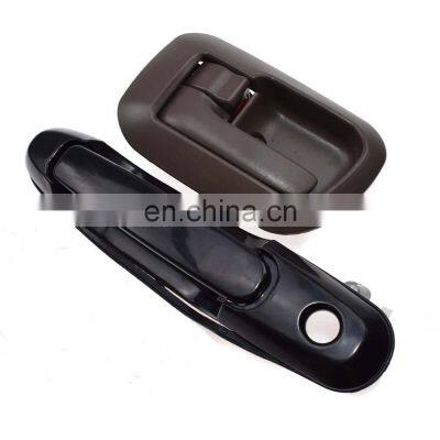 Brown Inside & Black Outside Front Left Door Handles Set 6927808010 6922008010 for 1998-2003 TOYOTA SIENNA