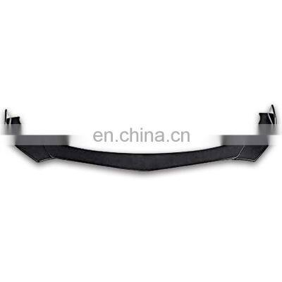New Matte Black Design Arrives With Body Kit Universal Accessory PP Material Universal Front Bumper Lip Spoiler photo-3