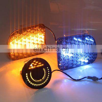 LED DRL lamps Daytime Running Light for Mercedes Benz smart 2016-19 with yellow turn signal