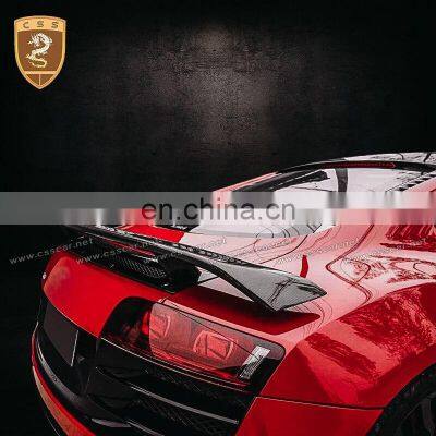 2007-2015 Auto Racing Car Styling Carbon Fiber Rear Trunk Spoiler Suitable For Audi R8 V8 V10 SPIDER GT Wing Rear Spoilers