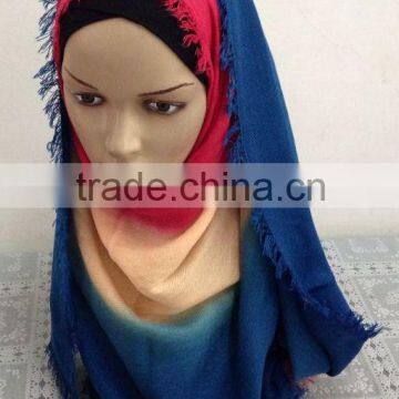S410 Popular Twill Cashmere Long Muslim Scarf