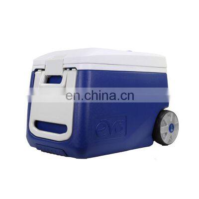 China Supplier 50L Rotomoulded Multifunction Cooler Box  Large Thermo Cooler Box With Wheel