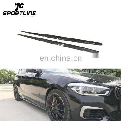 Carbon Fiber F20 Car Side Skirts for BMW 118i 120i M Sport Hatchback 15-18