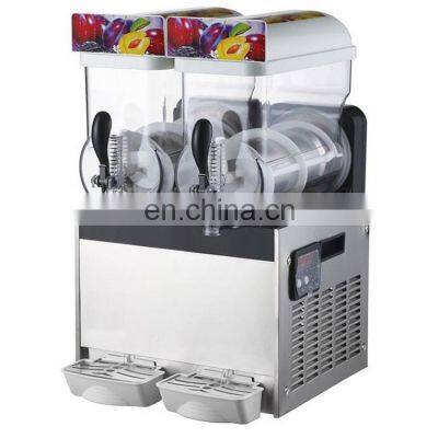 2 Head 30L Double Tank Frozen Drink Commercial Slush Machine