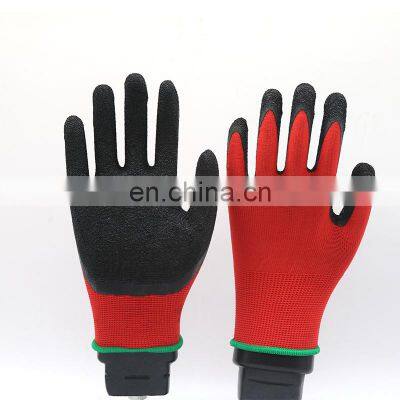 13 Gauge Nylon Liner Coated Latex  Cut Level 1 Safety Scaffolding Safety Gloves