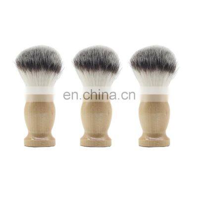 Wholesale Men Grooming Shave Shaving Brush Synthetic Hair Wooden Handle Shaving Brush Barber Brush Knots photo-2