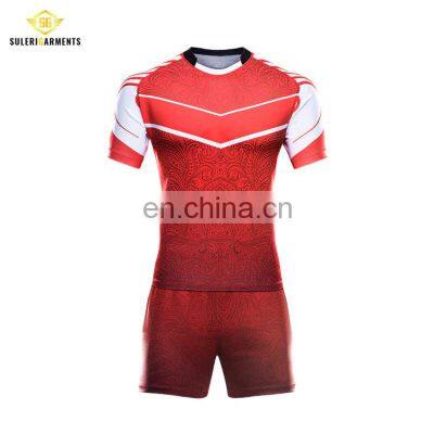 Оптовая продажа спортивной одежды для команд клуба. Кастомизированные дешевые ругби-майки и комплекты ругби-формы с сублимационной печатью photo-2