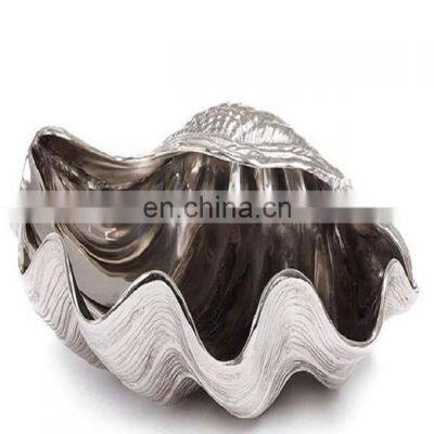 sea shell design aluminium bowl