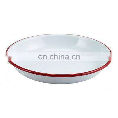 Personalized Factory Christmas Pizza Metal Plate Dish With Company Printing Logo photo-4