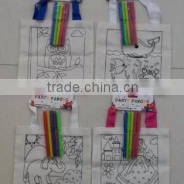 DIY toto coloring bag