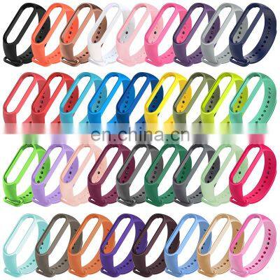 M5 Boorui 2021 Mi Band 5 Strap Sport Mi Band 4 Strap Silicone Wristbands Miband 6 Strap For Mi Band 6 5 4 3 Replacement photo-5