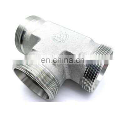 BSPT NPT JIC Hydraulic Pipe Fitting Competitive Price China Custom Steel Pipe Tee Fitting photo-5