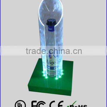 perfect acrylic led bottle display bottle stand for advertising item