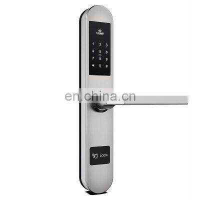 Waterproof Stainless Steel Sliding glass rfid smart Electronic door lock