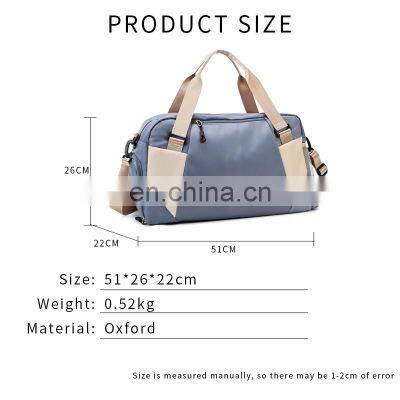 Fashion Men Women Sports Gym Bag With Shoe Compartment Custom Print Logo Shoes Gym Duffle Bag photo-2