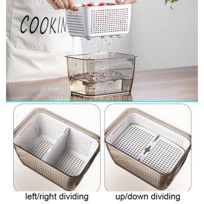 Fresh Vegetable Fruit Storage Containers Produce Saver Fridge Food Storage Containers Keep Vegetables Fresh Stackable photo-3