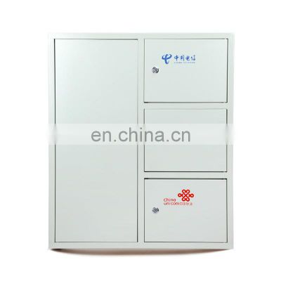 Outdoor wall cold-rolled FTTH multiple networks fiber distribution cabinet