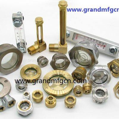 Metric Solid Brass Oil Sight Glass Used for Compressor Pump Gearbox Roots Blower M20X1.5