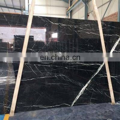 Factory Wholesale Black Marquina Marble Kitchen Counter Top photo-3