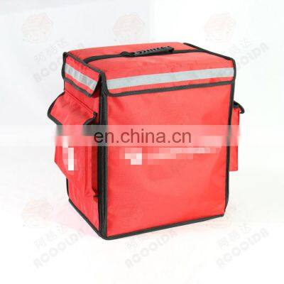 Restaurant large pizza takeaway delivery backpack bag insulated