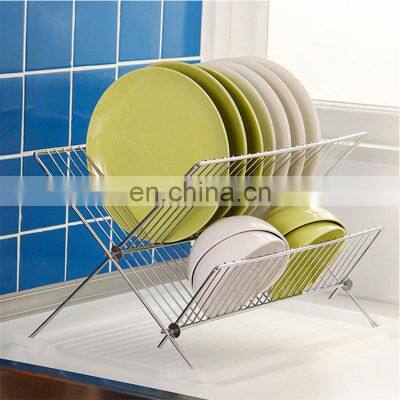 wholesale kitchen over sink dish drying rack metal Kitchen Organizer Stainless Steel Dish Drying Rack Sink Rack