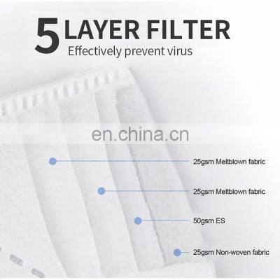 Kn95 Black Face Mask White Adult Cubrebocas-kn95 Mascarilla Kn95 Kids photo-4