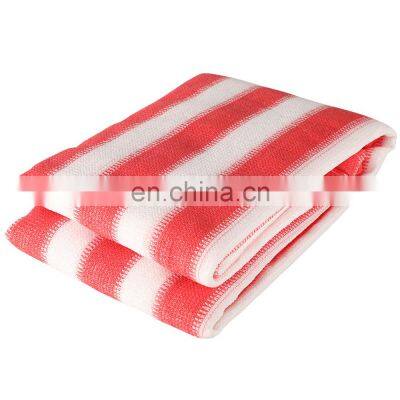 yellow and white stripe of shade 70% many color of strip for balcony sun protect  net