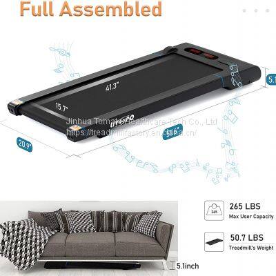 Office Under Desk Treadmill Walking Pad Folding Treadmill for Home Gym LED Display Ultrasonic Sensors photo-5