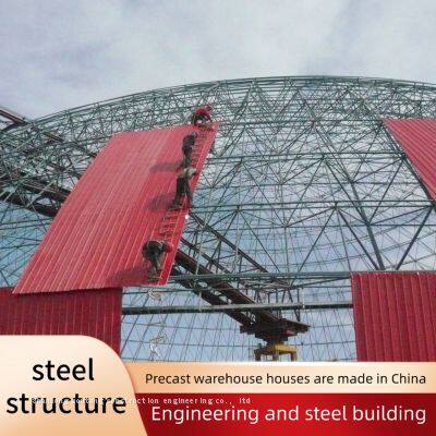 China Galvanized Large Span Prefab Steel Structure Industrial Warehouse Sports Stadium Shed Building Design