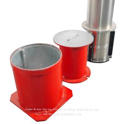 Anti-impact Removable Bollard 114mm Metal Parking Bollard Heavy Duty Barriers for Mall Entrance Garage Door photo-3