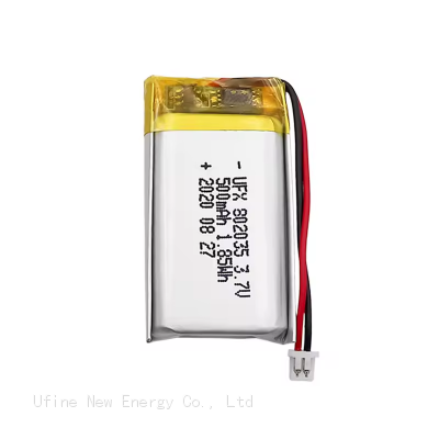 Chinese Lithium-ion Cell Manufacturer Wholesale Gamepad Battery UFX802035 500mAh 3.7V