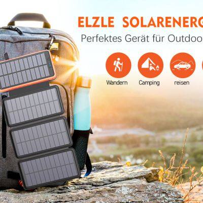Solar PowerBank 26800mAh Large Capacity Outdoor Waterproof Solar Power Bank Powerbank 26800mAh