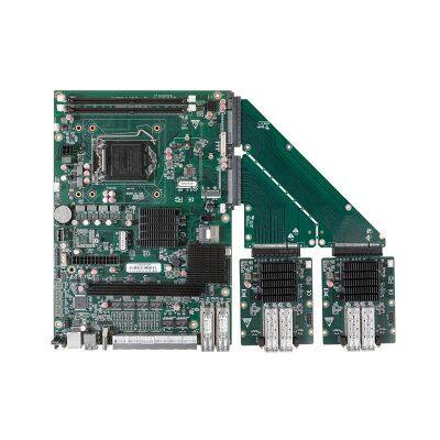 Network Security Management Motherbord Q270 Intel 8th/9th Gen LGA1151 CPU NSM Board with 6 RJ45 2SFP+, 2*PCIe x8 Expansion