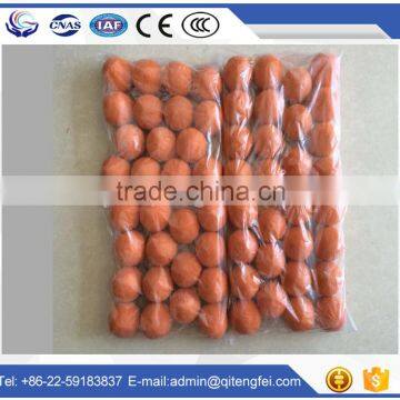 concrete pump clear rubber bowling ball