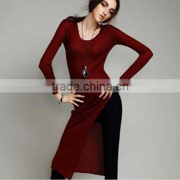 Ladies hot sell knitted dresses fashion 2013