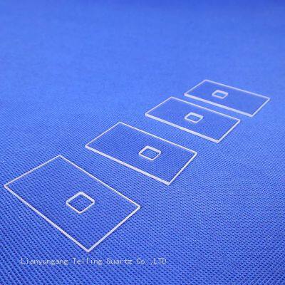customized quartz glass plate quartz disk quartz sheet for optical and semiconductor