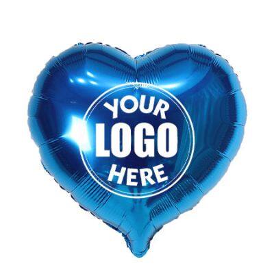 Hot Selling Heart Inflatable Custom Logo Foil Balloon Globos Foil for Advertising Birthday Valentine's Day Mother's Day