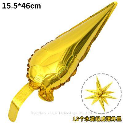Hot Selling 26-Inch Starburst Foil Balloons - Exploding Design for Graduation & Holiday Parties