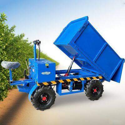 Electric Hydraulic Carrier Cargo Handling Truck Flatbed Platform Trolley